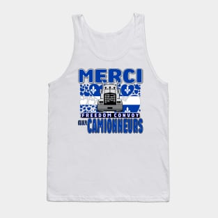 QUEBEC - MERCI AUX CAMIONNEURS - LIBERTÉ - QUEBEC TRUCKERS FOR FREEDOM CONVOY 2022 Tank Top